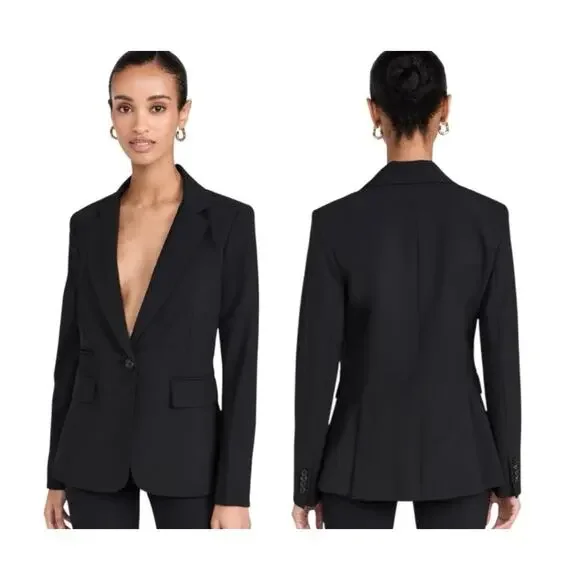 Veronica Beard Dickey Classic Tailored Blazer Jacket in Black Size 4 Small NEW - Picture 12 of 15